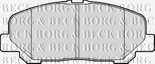BBP2082 Borg & Beck Гальмівні колодки