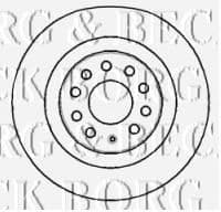 BBD4383 Borg & Beck Тормозной диск