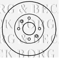BBD4818 Borg & Beck Тормозной диск
