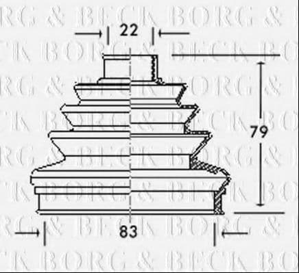 BCB2006 Borg & Beck Пильовик гранати