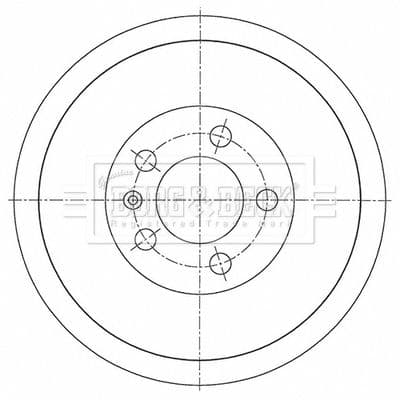 bbr7278 Borg & Beck Гальмівний барабан для Skoda Rapid