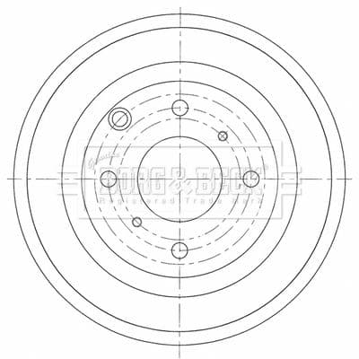bbr7266 Borg & Beck Гальмівний барабан для Nissan NV200