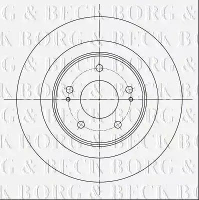 bbd5396 Borg & Beck Гальмівний диск
