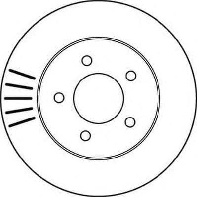 562137JC Jurid Гальмівний диск