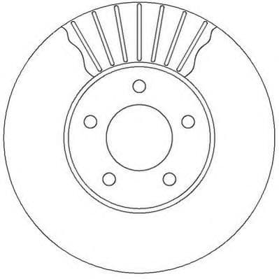 562292JC Jurid Тормозной диск