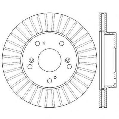 562548JC Jurid Тормозной диск