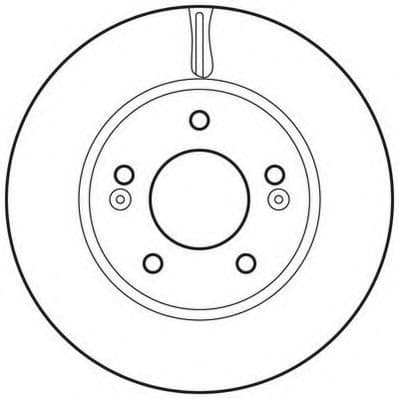 562817JC Jurid Тормозной диск для Hyundai Elantra