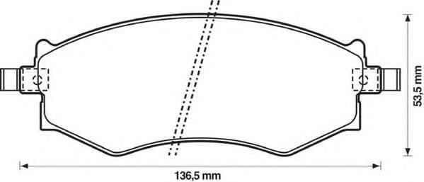 572339J Jurid Гальмівні колодки