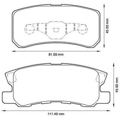 572498J Jurid Гальмівні колодки