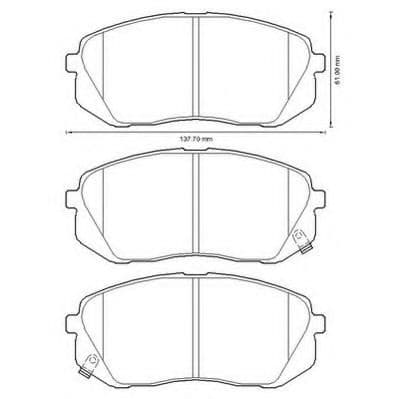 572612J Jurid Гальмівні колодки