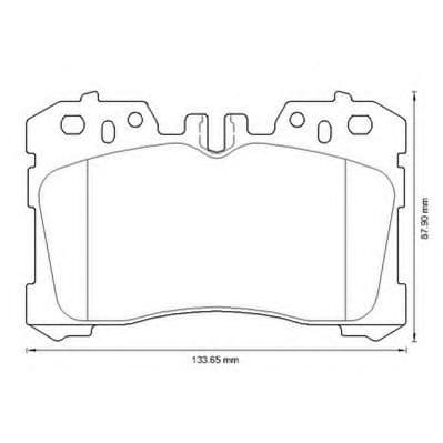 572647J Jurid Гальмівні колодки для Lexus LS