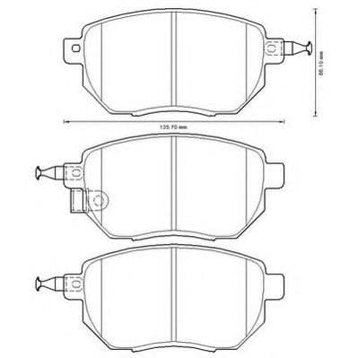 572649J Jurid Гальмівні колодки
