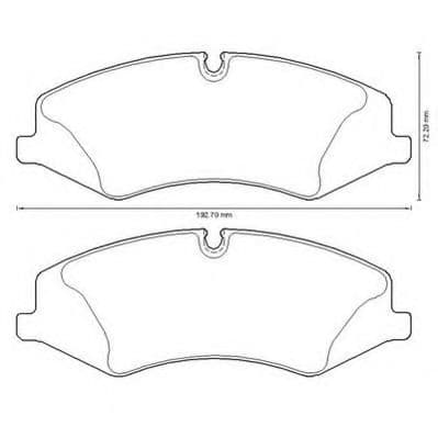 573333J Jurid Гальмівні колодки