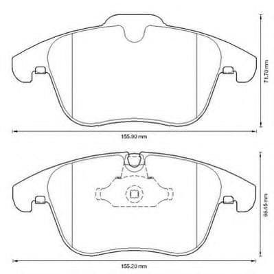573336J Jurid Тормозные колодки