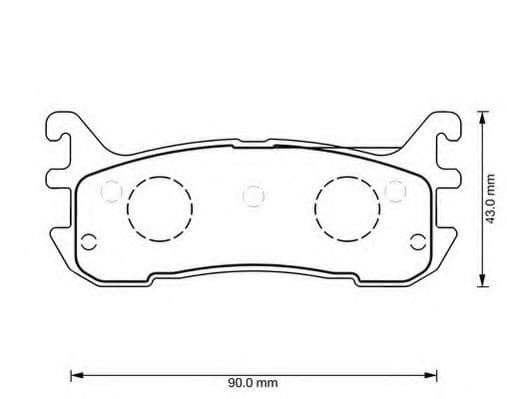 573373J Jurid Тормозные колодки
