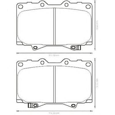 572528J Jurid Гальмівні колодки