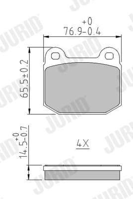 573936j Jurid Гальмівні колодки