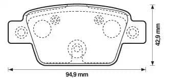 573421J Jurid Гальмівні колодки