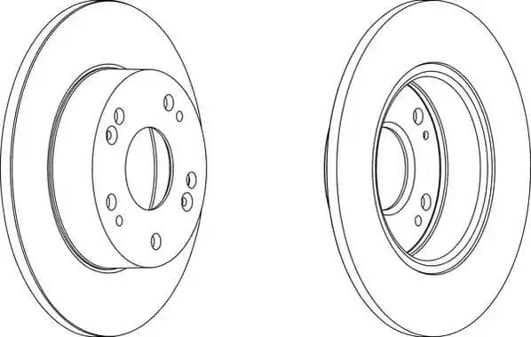 562542JC Jurid Гальмівний диск для Honda Accord