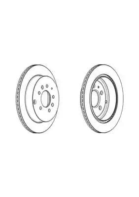 562923jc Jurid Гальмівний диск для Mazda CX-7