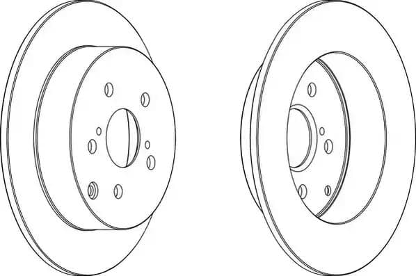562415jc Jurid Гальмівний диск для Toyota Corolla