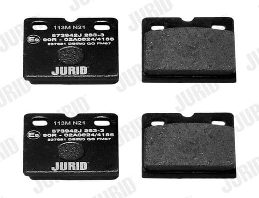 573942j Jurid Тормозные колодки