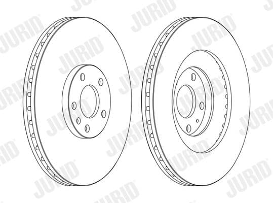 562389jc1 Jurid Гальмівний диск для Audi A4