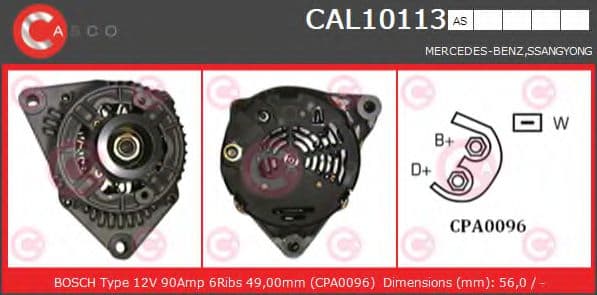 CAL10113AS Casco Генератор