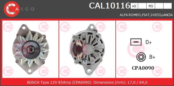 CAL10116AS Casco Генератор