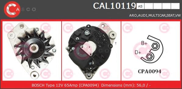 CAL10119AS Casco Генератор
