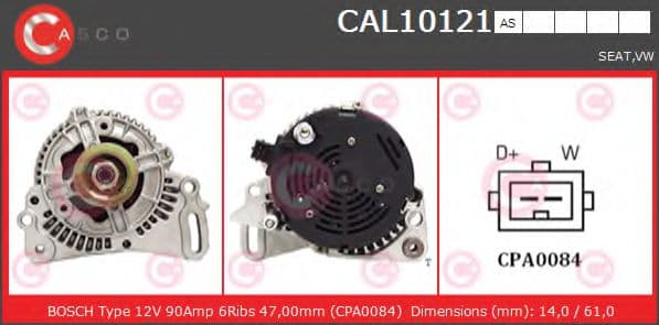 CAL10121AS Casco Генератор