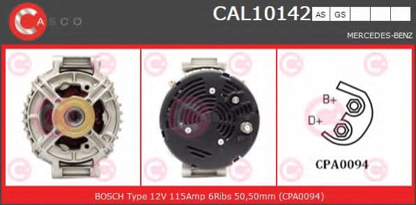 CAL10142AS Casco Генератор