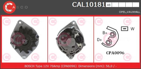 CAL10181AS Casco Генератор