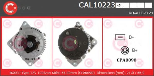 CAL10223AS Casco Генератор