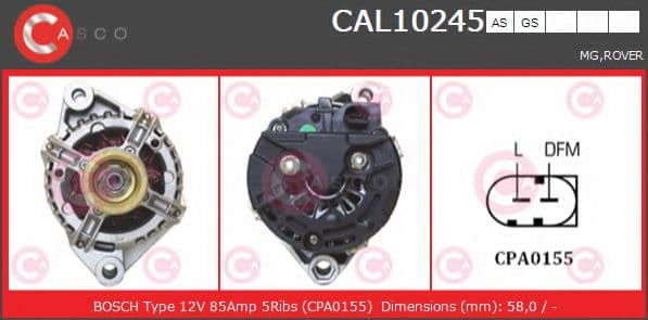 CAL10245AS Casco Генератор