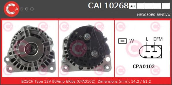 CAL10268AS Casco Генератор