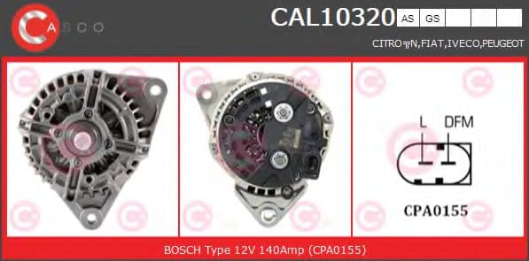 CAL10320AS Casco Генератор