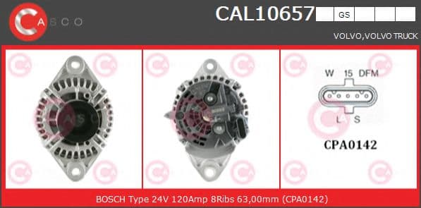 CAL10657GS Casco Генератор