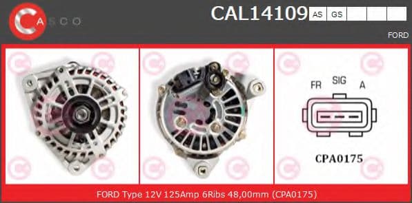 CAL14109AS Casco Генератор