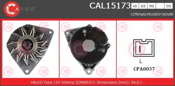 CAL15173AS Casco Генератор