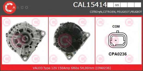 CAL15414GS Casco Генератор