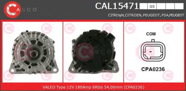 CAL15471GS Casco Генератор