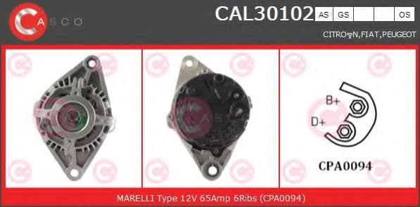 CAL30102AS Casco Генератор