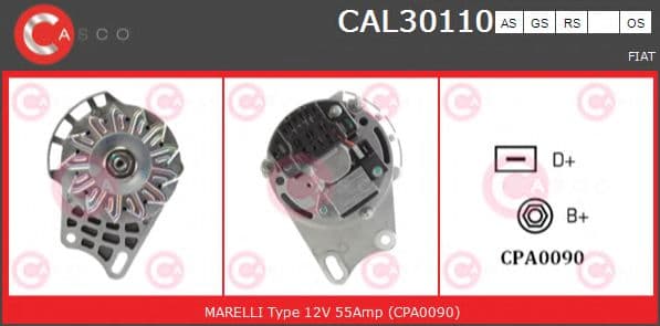 CAL30110AS Casco Генератор