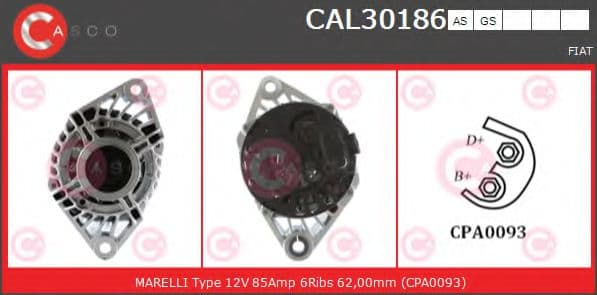 CAL30186AS Casco Генератор