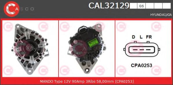CAL32129GS Casco Генератор