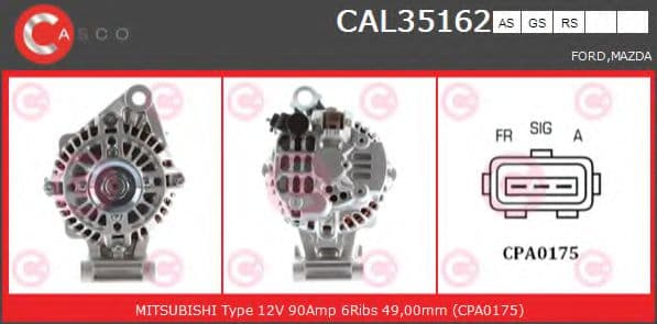 CAL35162AS Casco Генератор