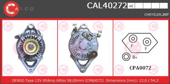 CAL40272AS Casco Генератор