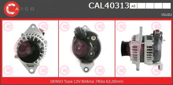 CAL40313AS Casco Генератор для Isuzu D-Max