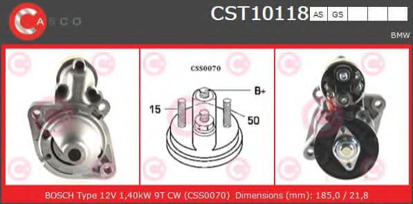 CST10118AS Casco Стартер